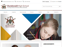 Tablet Screenshot of dundonaldhigh.co.uk